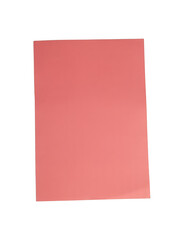 Fototapeta premium A single rectangular sheet of pink paper on a clean background png