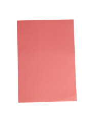 Fototapeta premium A single rectangular piece of plain red paper for background png