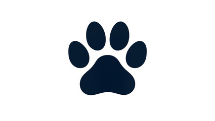 Dark blue paw print icon © Julia