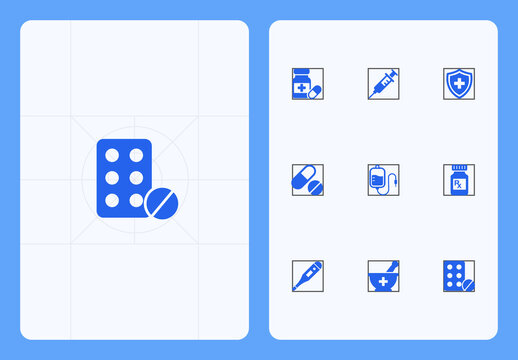 Pharmacy Icon Set