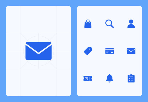 Ecommerce icon set