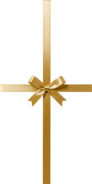 Gold gift bow