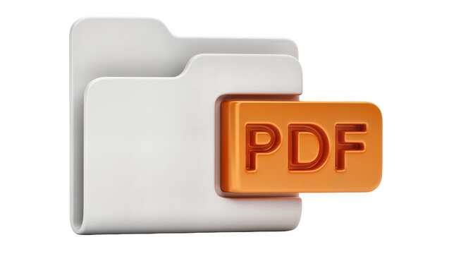White folder with orange PDF icon