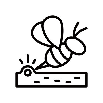 Bee Sting line icon