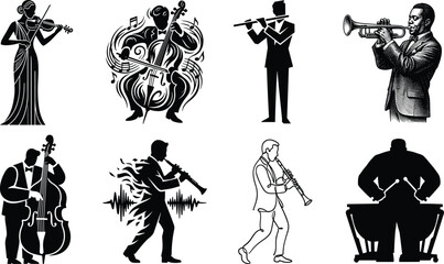 silhouettes of musicians © Madu