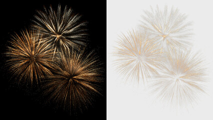 Fototapeta premium Holiday Party Fireworks Burst Effect PNG