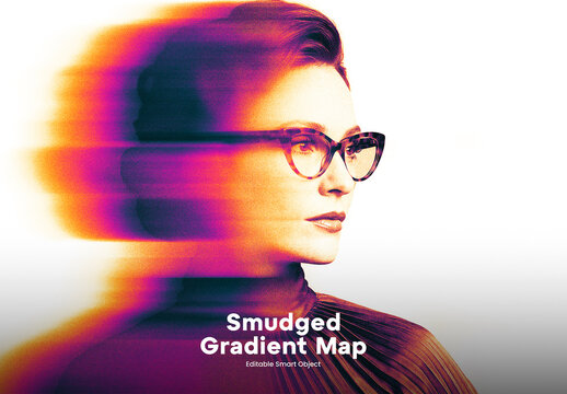 Smudged Gradient Map Photo Effect