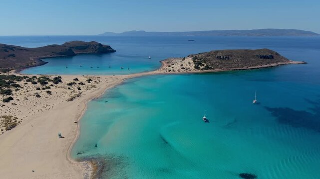 Experience the stunning beauty of Simos Beach in Elafonisos, Greece.