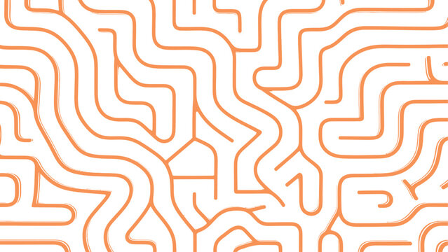 Intricate teal labyrinth pattern with geometric maze design and linear corridors.
