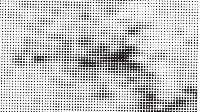 Halftone square pattern background, black and white pixelated texture vector, abstract geometric halftone overlay for grunge graphic design