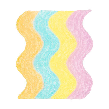 PNG Colorful wavy abstract design