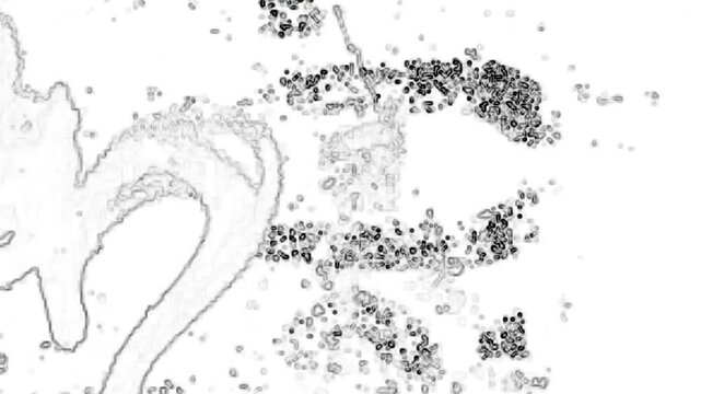 Grunge background Microscopic histological cells show distinct biological details with darkstained structures for medical, scientific, educational presentations, publications, and websites.