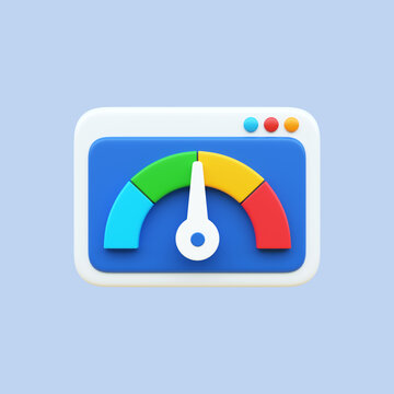 Credit score gauge meter concept. Credit score scale indicator meter concept for performance rating