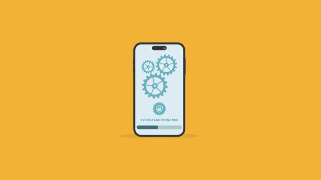 System Maintenance Update Security Technology Concept