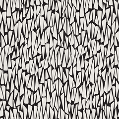 White Triangles Decorative seamless pattern. Repeating background. Tileable wallpaper print. © MalyskaStudio