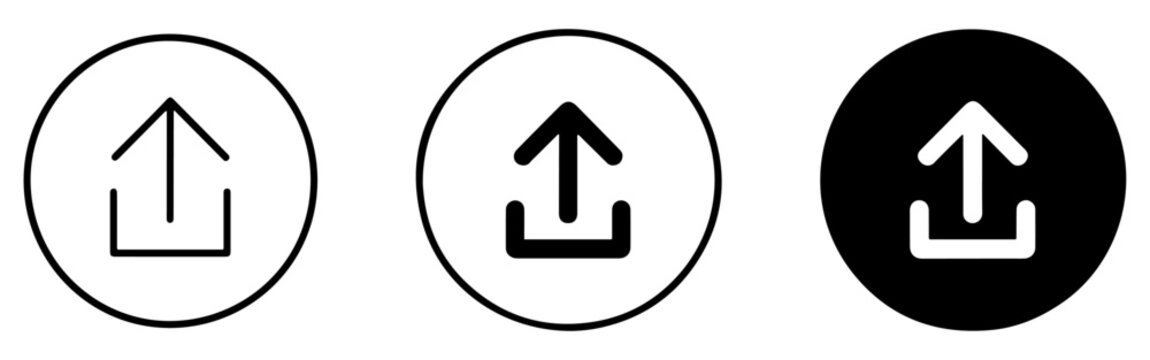 upload arrow button icon collection