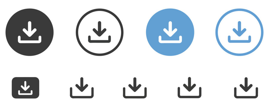 download button icon for file transfer