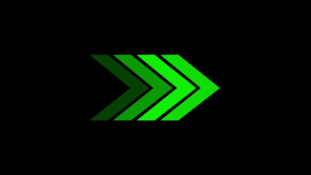 Modern Green Forward Arrow Logo Design with Abstract Geometric Direction Symbol for Business Growth Navigation Progress and Technology Branding.