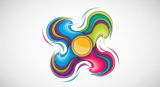 Vibrant Swirls of Color