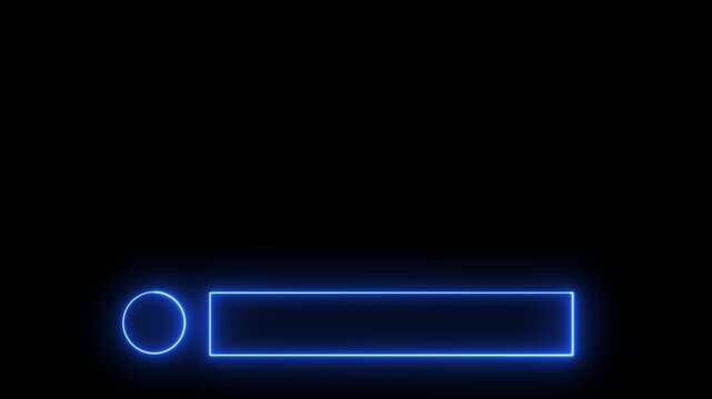 Neon Lower third animation on black background. Suitable for greetings, celebrations, Titles, TV news, information call box bars, and news channels in 4K. Easy to use.There is space for logo placement