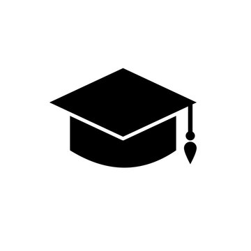 Graduation Cap - vector icon	