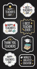 Obraz premium Chalkboard Echoes: A Gratitude Collage