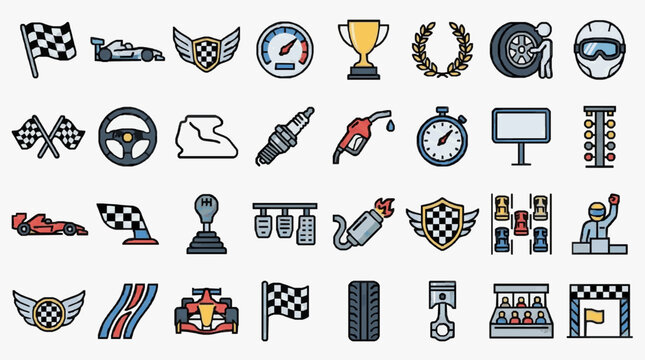 Striking Checkered Wing Crest Racing Car Decal Design for High Speed Motorsports Enthusiasts and Professional Teams