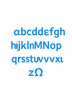 Typographic Echoes in Azure Depths
