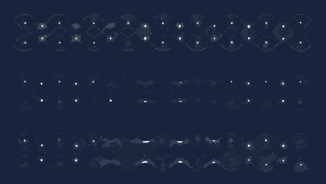 Wave pattern on dark blue background repeating formations