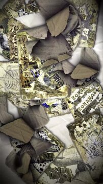 A junk journal ephemera style paper background.
