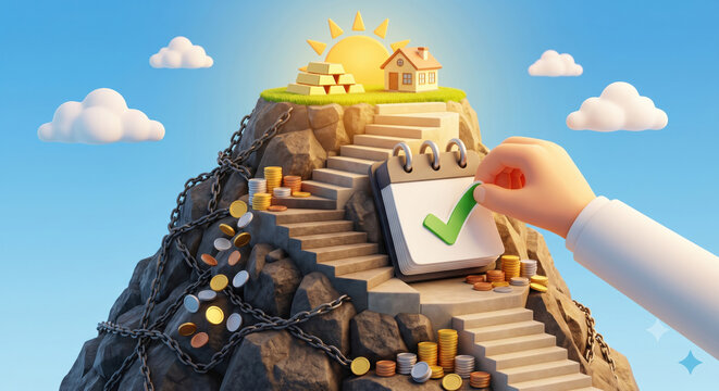  Illustration of a lifebuoy saving a borrower with arrows showing refinance, consolidation and term extension pathways.