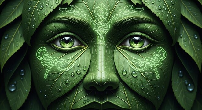 Emerald Eyes of the Verdant Muse