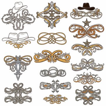 Rustic Embellishments: Western Flair & Ornate Flourishes