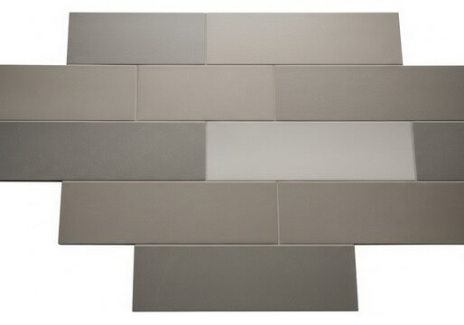 Green and gray ceramic tiles arranged in a staggered pattern