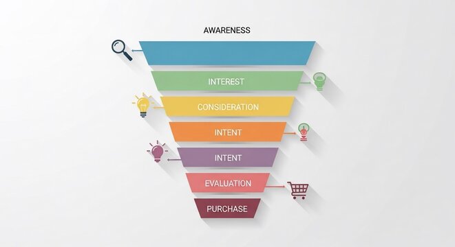 Journey Through Insight: A Colorful Conversion Flow