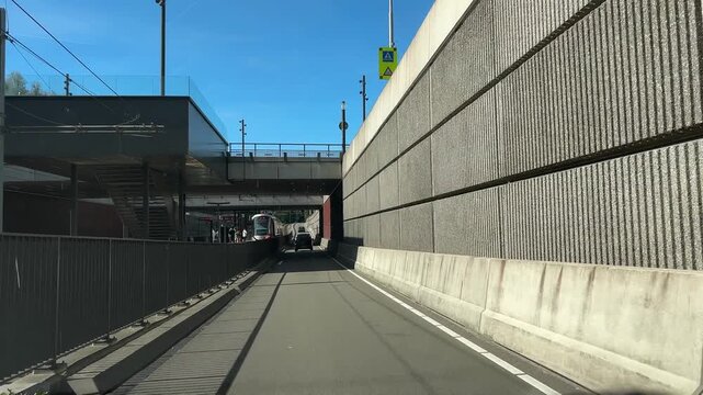 Amsterdam suburbs, Amstelveen, Urban underpass in a Dutch suburb during daytime