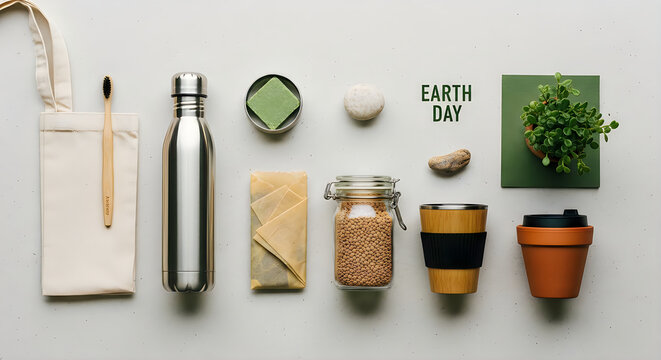 Earth day ecofriendly zero waste essentials
