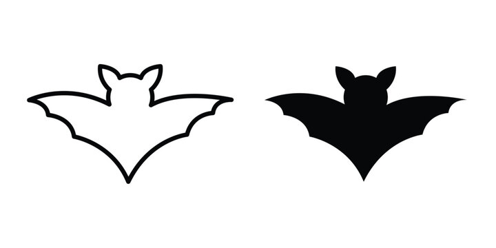 Bat icon. Graphic elements vector design.