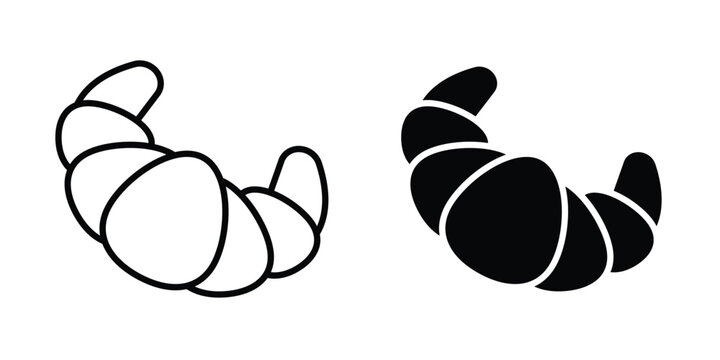 Croissant icon. Graphic elements vector design.