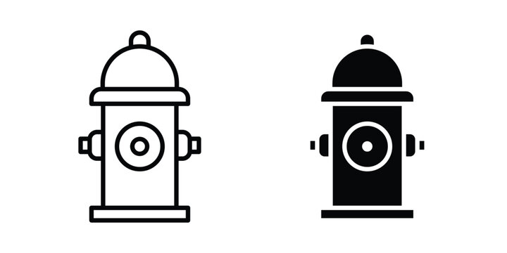 Fire hydrant icon. Graphic elements vector design.