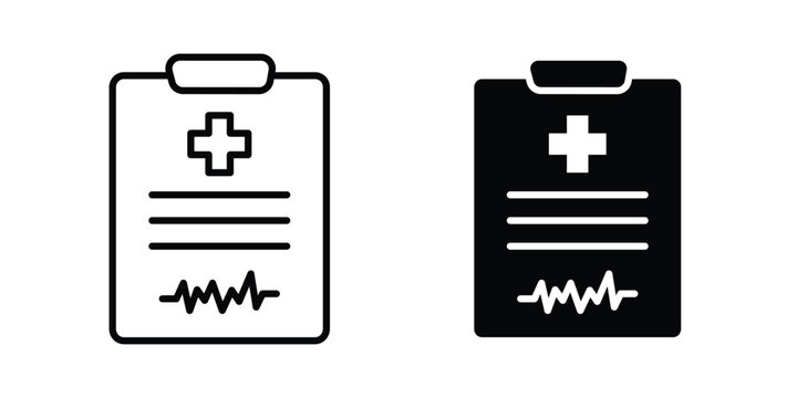 Health report icon. Graphic elements vector design.