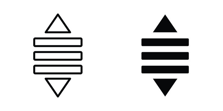 List dropdown icon. Graphic elements vector design.