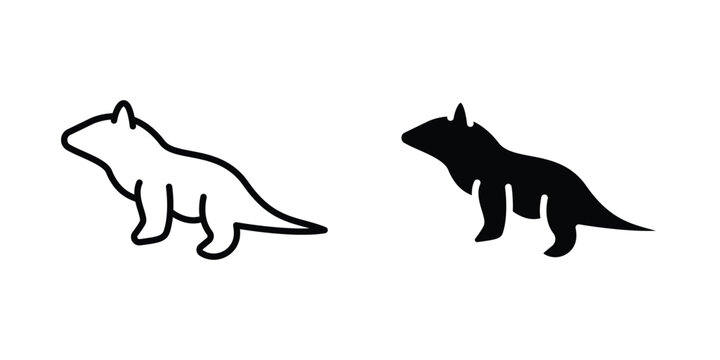 Otter icon. Graphic elements vector design.