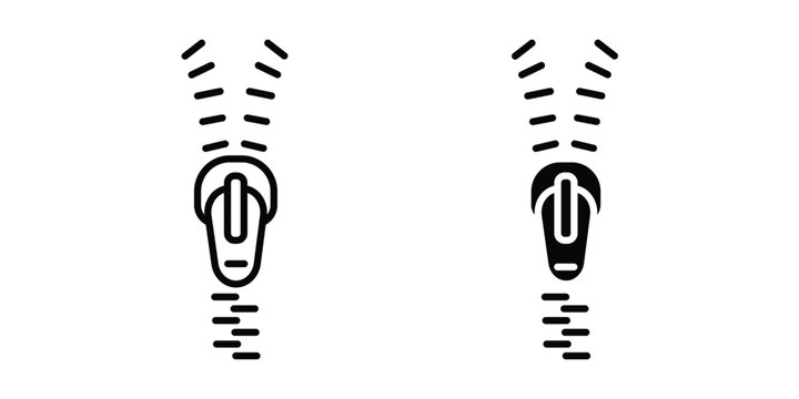 zipper icon. Graphic elements vector design.