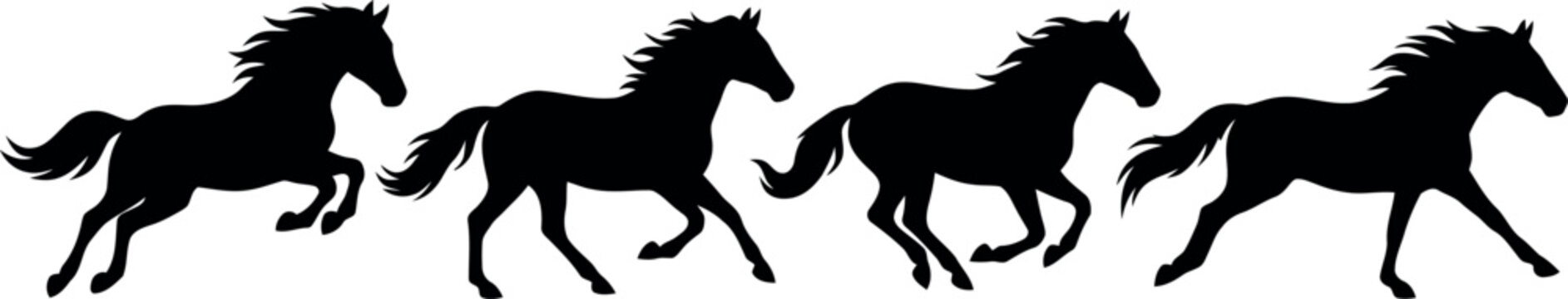 Horse Silhouette Vector Illustration