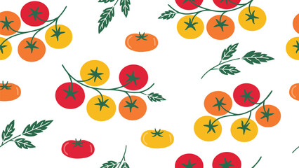 Obraz premium Colorful pumpkin and leaf pattern on light gray background