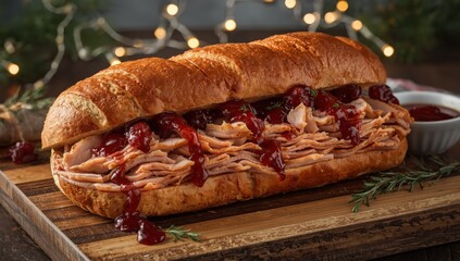 Day-after-Christmas sandwich with remaining turkey