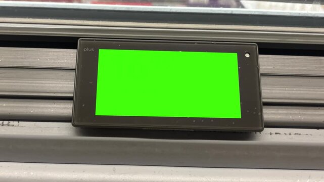 Green Screen Bar Code Food Code on Grocery Store