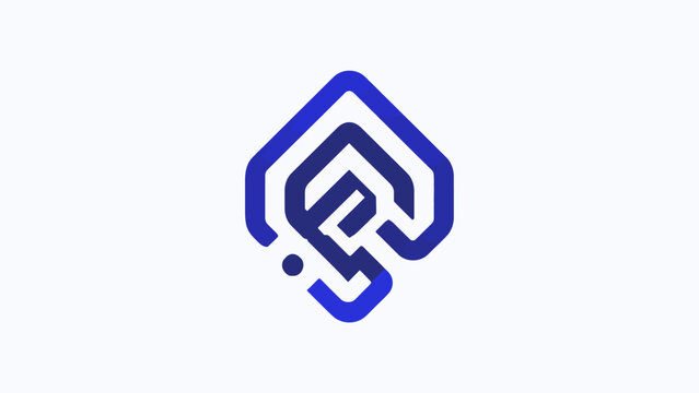 Hexagonal geometric blue letter S logo icon.