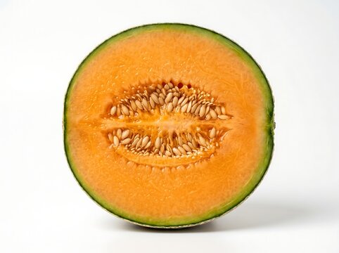 A cross-section of Yubari King melon
